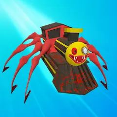 Скачать взлом Merge Spider Train  [МОД Много денег] - стабильная версия apk на Андроид