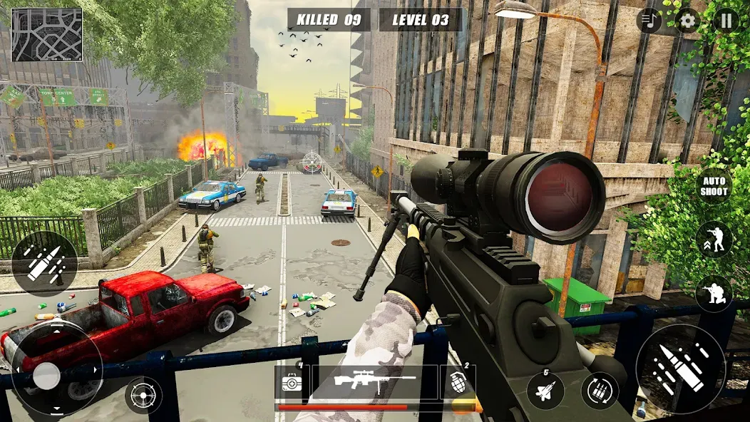 Code of Sniper 3D Gun Shooting  [МОД Mega Pack] Screenshot 4