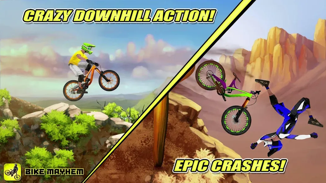 Bike Mayhem Free (Байк Мейхем Фри)  [МОД Mega Pack] Screenshot 1