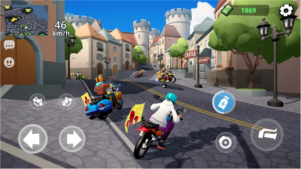 Moto City: Mad Bike Delivery (Мото Сити)  [МОД Много монет] Screenshot 1