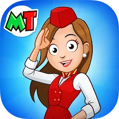 Скачать взлом My Town Airport games for kids (Май Таун)  [МОД Бесконечные деньги] - стабильная версия apk на Андроид