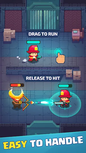 Firefighter: pixel shooter  [МОД Unlocked] Screenshot 2