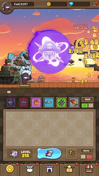 Cat Hero : Idle RPG (Кэт Хиро)  [МОД Unlocked] Screenshot 3