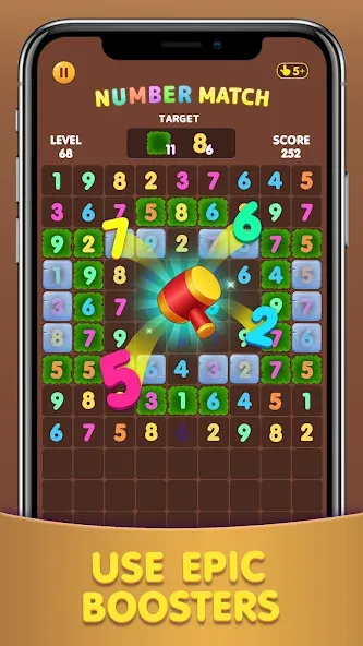 Number Match: Ten Crush Puzzle (Намбер Матч)  [МОД Много монет] Screenshot 1