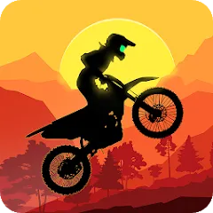 Взломанная Sunset Bike Racer - Motocross (Сансет Байк Рейсер)  [МОД Много денег] - полная версия apk на Андроид