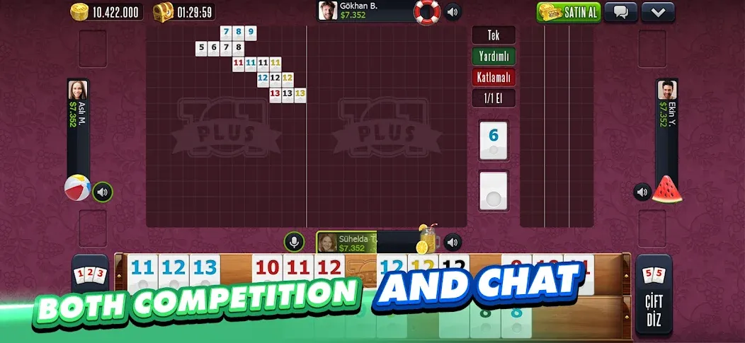 101 Okey Plus Rummy Board Game  [МОД Бесконечные деньги] Screenshot 5