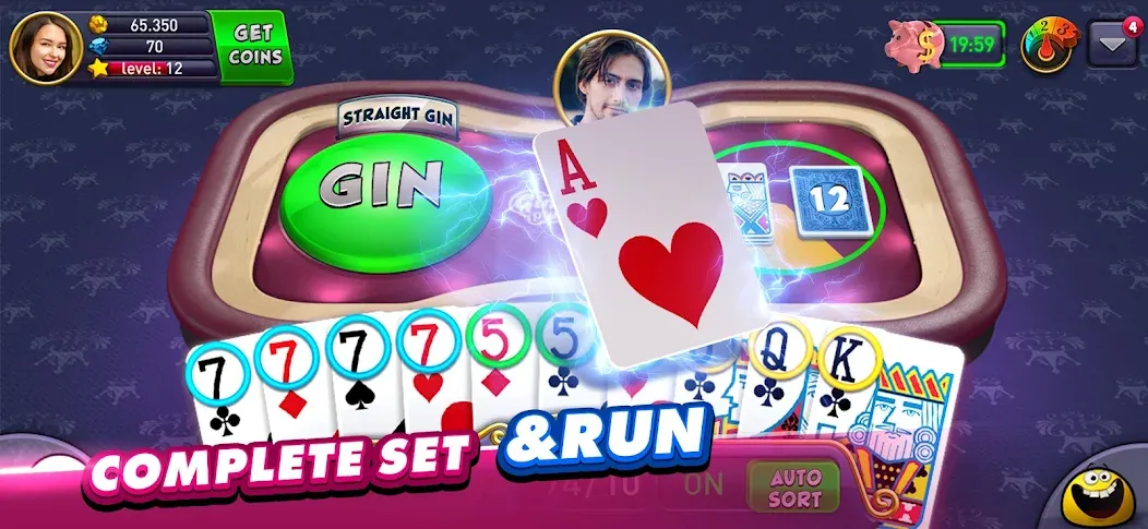 Gin Rummy Plus: Fun Card Game (Джин Рамми Плюс)  [МОД Бесконечные деньги] Screenshot 4