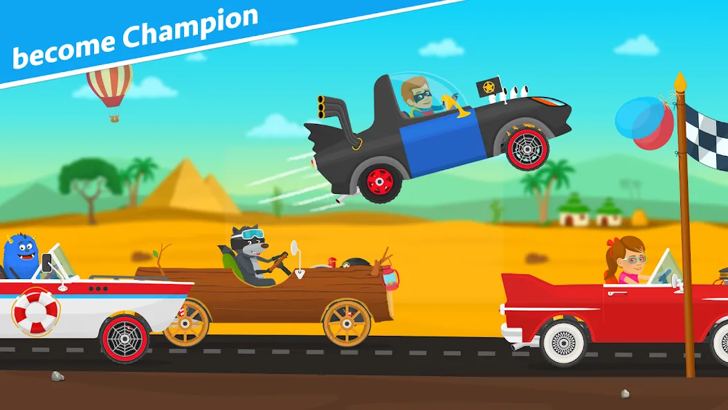 Racing car games for kids 2-5  [МОД Бесконечные монеты] Screenshot 3