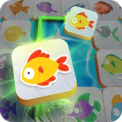 Взломанная Mahjong Connect Fish World (Мацзян Коннект Рыбный Мир)  [МОД Бесконечные деньги] - последняя версия apk на Андроид