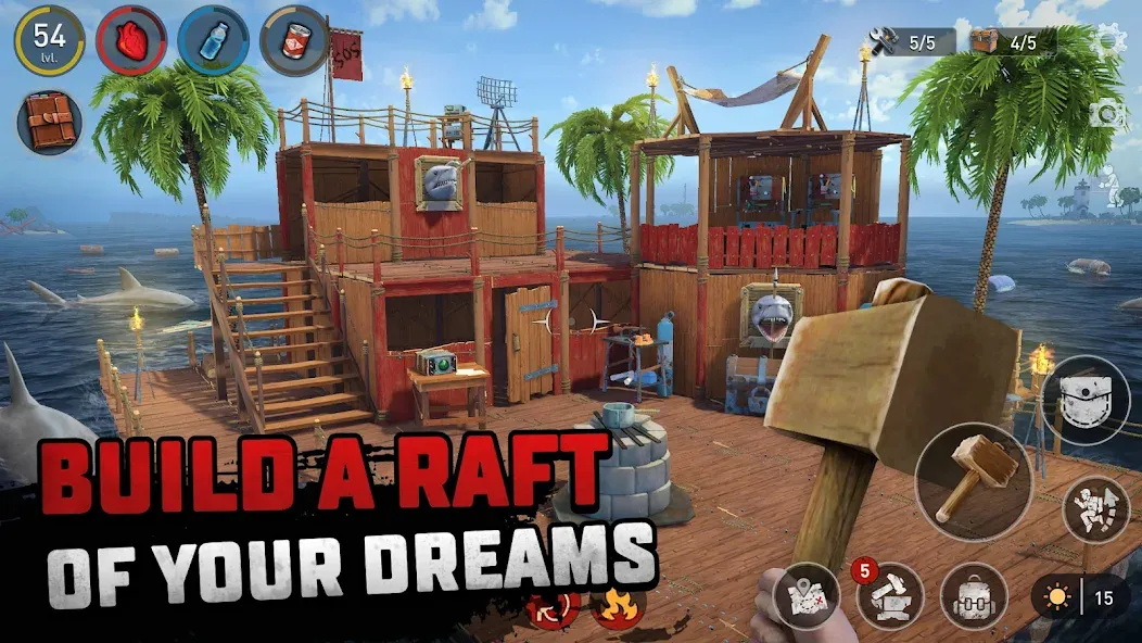 Raft® Survival - Ocean Nomad (Рафт)  [МОД Unlocked] Screenshot 5