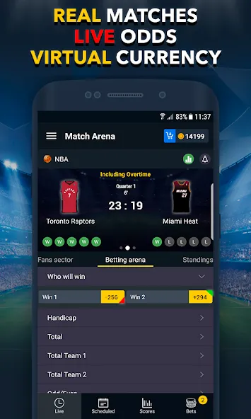 Sports Betting Game - BETUP  [МОД Все открыто] Screenshot 1