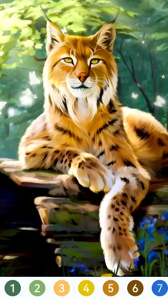 Animal Paint by Number Game (Анимал Пэйнт бай Намбер Гэйм)  [МОД Много денег] Screenshot 2