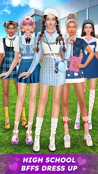 College Dress Up for Girls (Капель Макеовер)  [МОД Много денег] Screenshot 1