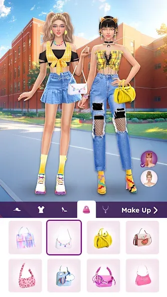 College Dress Up for Girls (Капель Макеовер)  [МОД Много денег] Screenshot 5