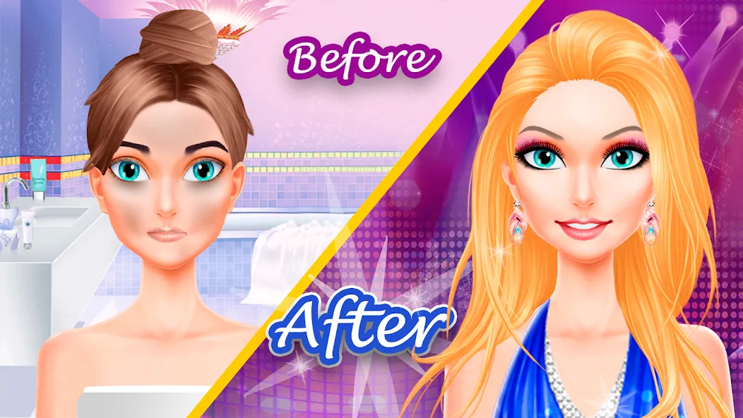 Makeup games makeover dress up  [МОД Много монет] Screenshot 1