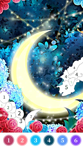 Rose Coloring Book Color Games  [МОД Menu] Screenshot 4