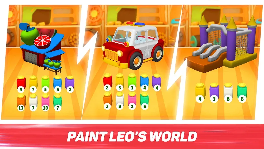 Leo Runner: car games for kids  [МОД Unlocked] Screenshot 3