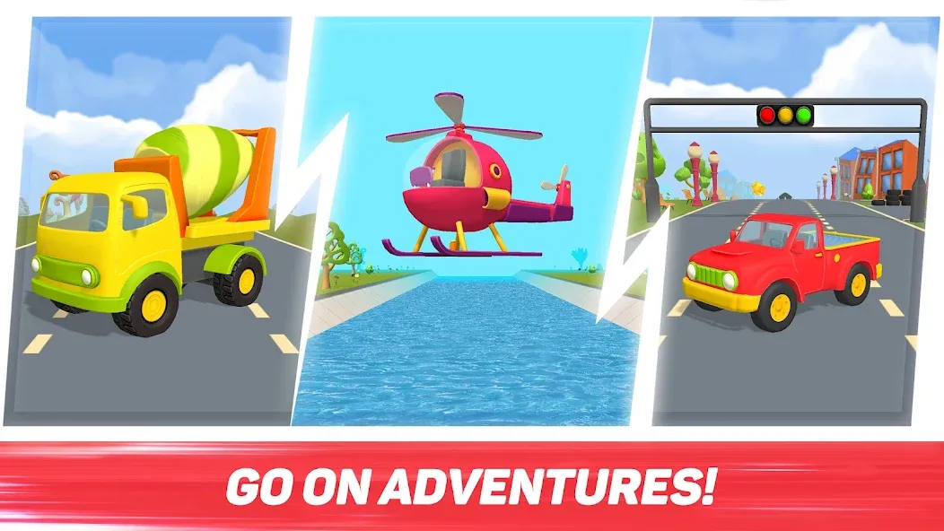 Leo Runner: car games for kids  [МОД Unlocked] Screenshot 4