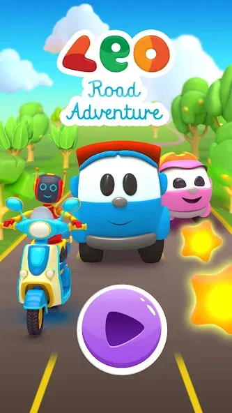 Leo Runner: car games for kids  [МОД Unlocked] Screenshot 5