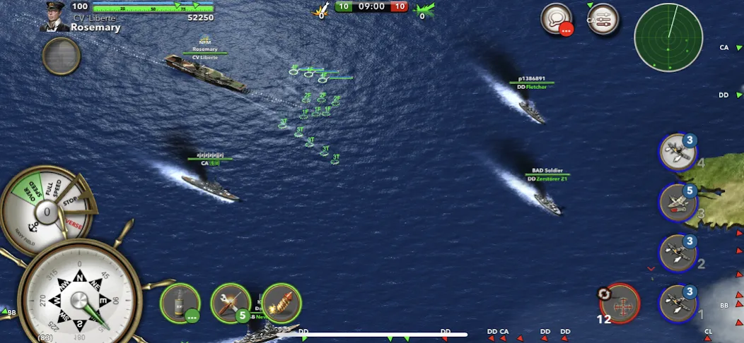 Navy Field: Online Sea Battles (НеиФилд)  [МОД Бесконечные деньги] Screenshot 1