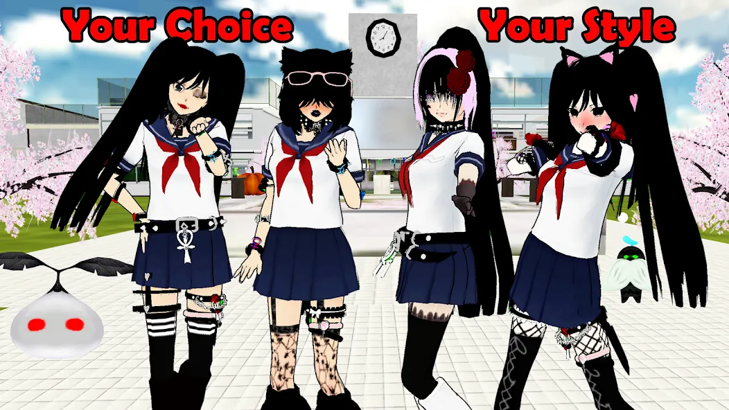 SchoolGirl AI 3D Anime Sandbox (Школьница  3D аниме песочница)  [МОД Меню] Screenshot 1