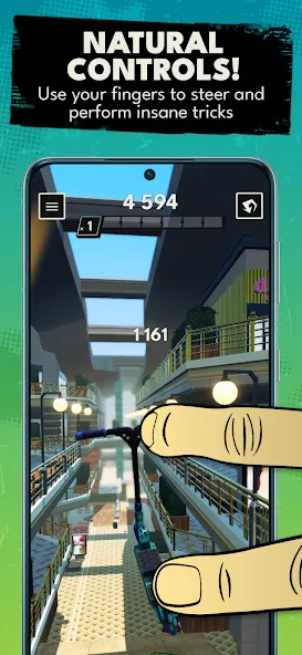 Touchgrind Scooter (Тачгринд Скутер)  [МОД Все открыто] Screenshot 3