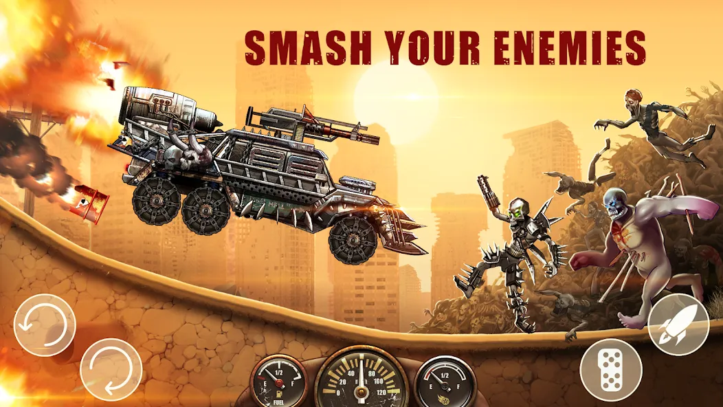 Zombie Hill Racing: Earn Climb (Зомби Хилл Рейсинг)  [МОД Menu] Screenshot 3