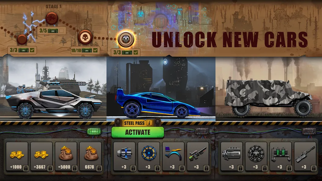 Zombie Hill Racing: Earn Climb (Зомби Хилл Рейсинг)  [МОД Menu] Screenshot 5