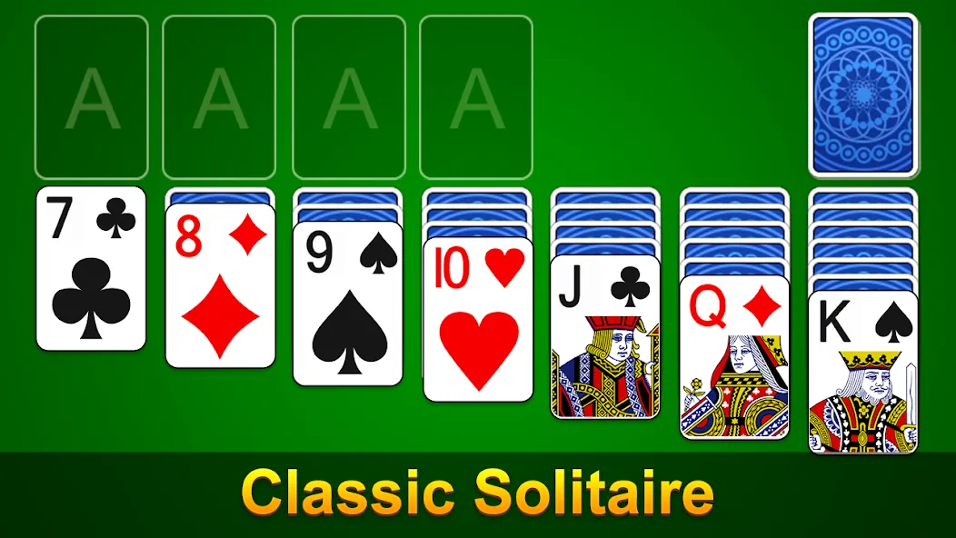 Solitaire - Classic Card Game (Солитер)  [МОД Много монет] Screenshot 1