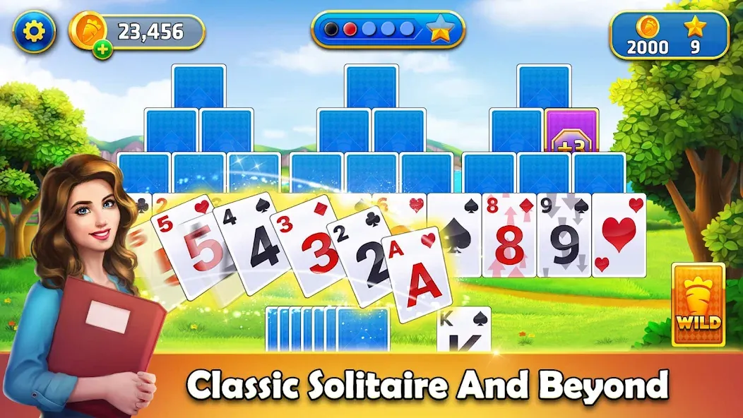 Tripeaks Solitaire - Home Town  [МОД Mega Pack] Screenshot 1