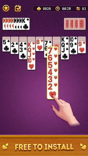 Spider Solitaire Card Game  [МОД Меню] Screenshot 2