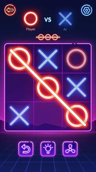 Tic Tac Toe 2 Player: XOXO  [МОД Unlocked] Screenshot 1