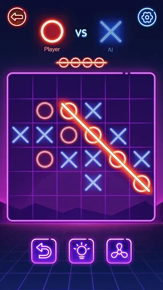 Tic Tac Toe 2 Player: XOXO  [МОД Unlocked] Screenshot 2