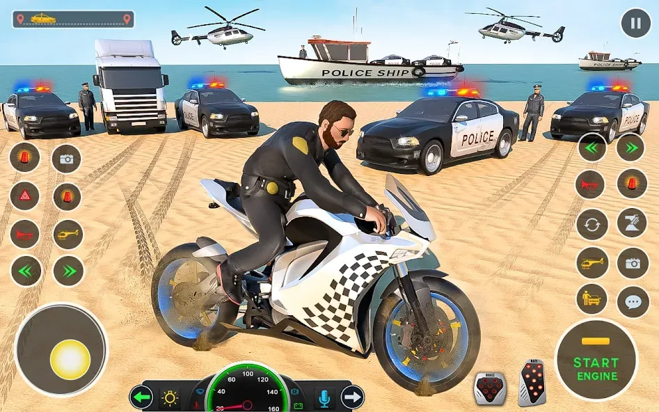 Police Car Driving: Car Games (ЮС Полис Кар Транспорт Трак)  [МОД Меню] Screenshot 2