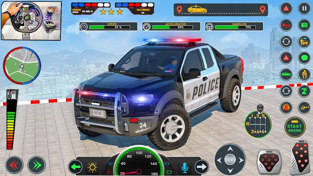 Police Car Driving: Car Games (ЮС Полис Кар Транспорт Трак)  [МОД Меню] Screenshot 3