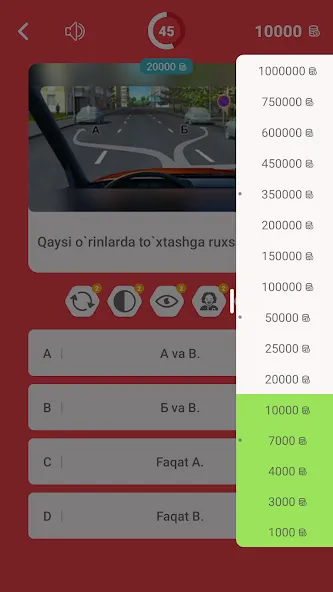 Millioner Avto Imtihon 2024 (Миллионер Авто Имтихон 2023)  [МОД Много монет] Screenshot 4