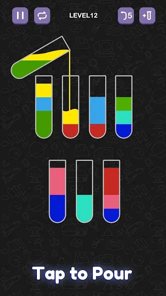 Water Sort Puzzle - Sort Color  [МОД Много денег] Screenshot 1