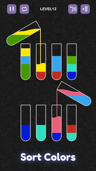 Water Sort Puzzle - Sort Color  [МОД Много денег] Screenshot 3
