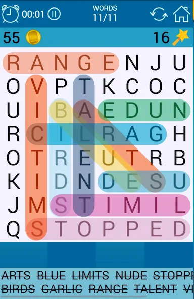 Word Search  [МОД Много денег] Screenshot 1