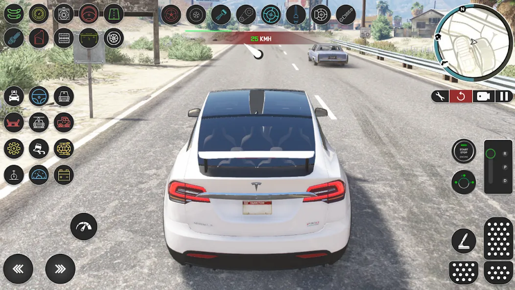 Electric Tesla Model X Driver (Электрический водитель   )  [МОД Mega Pack] Screenshot 1