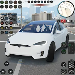 Скачать взлом Electric Tesla Model X Driver (Электрический водитель   )  [МОД Mega Pack] - полная версия apk на Андроид